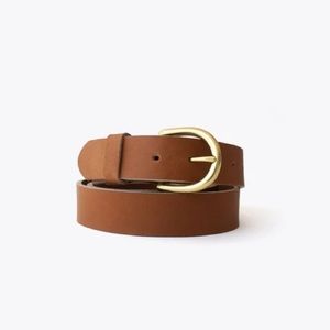 Nisolo Noemi Leather Belt in Almond